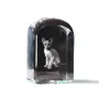 Peterbald - crystal cube with a photo, photo of a cat in crystal, cubic paperweight from Art-Dog brand