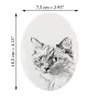 Ragdoll - une plaque commémorative avec une photo de chat, une plaque funéraire avec une impression, une plaque ovale personnalisée de la marque Art-Dog