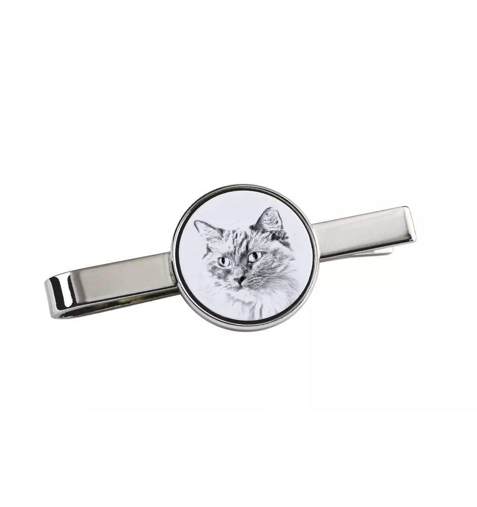 Ragdoll - cat tie clip, personalized tie clip, unique gift for men from Art-Dog brand