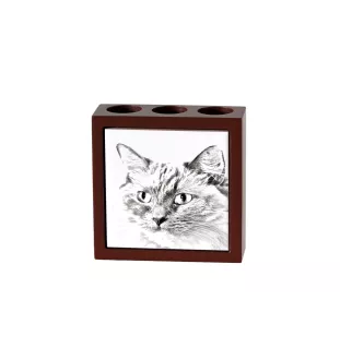 Ragdoll - porte-stylo avec un chat, organiseur de bureau avec impression, décoration de bureau personnalisée de la marque Art-Dog