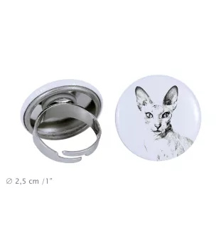 Peterbald - une bague unique, faite à la main, bijoux pour femmes de la marque Art-Dog