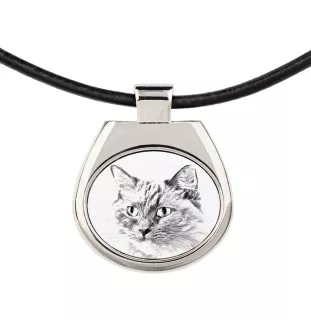 Ragdoll - cat necklace, personalized pendant with a photo, unique necklace for women and men by Art-Dog brand