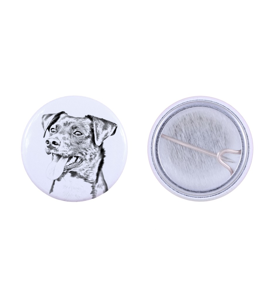 Danish-Swedish Farmdog - pin with your dog, add your own photo, Art-Dog brand