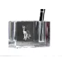 Peterbald - Porte-stylos, organiseur en cristal avec photo de chat, décoration de bureau unique par la marque Art-Dog