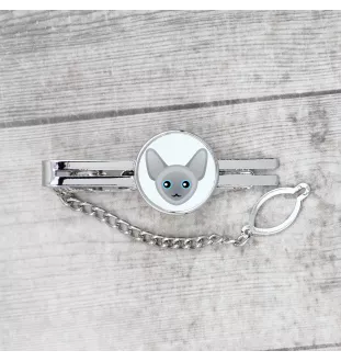 Peterbald - elegant metal keychain as a gift from Art-Dog brand