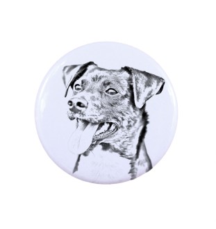 Dänisch-Schwedischer Farmhund, Dansk-Svensk Gårdshund - Anstecknadel mit Ihrem Hund, fügen Sie Ihr eigenes Foto hinzu, Marke Art-Dog