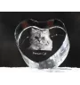 Perski serce kryształowe z kotem Art-Dog