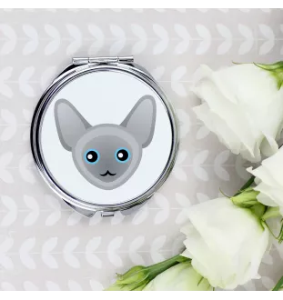 Peterbald - pocket mirror for a purse by Art-Dog