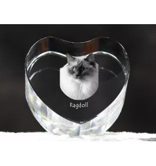 Ragdoll serce kryształowe z kotem Art-Dog