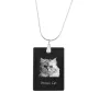 Perserkatze - Crystal pendant with cat, silver necklace with photo, personalised pendant by Art-Dog brand