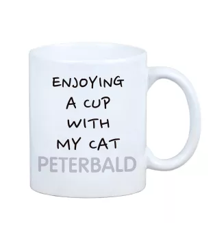 Peterbald - mug with graphics and the logo of the Art-Dog brand