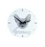 Peterbald - MDF clock with graphics and the Art-Dog brand name