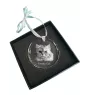 Persian Cat - crystal bauble with a photo, photo of a cat in crystal, personalized Christmas tree ornament by Art-Dog brand