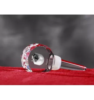 Ragdoll - Bouchon de bouteille en cristal avec chat, bouchon de vin unique avec photo, cadeau personnalisé pour sommelier par la marque Art-Dog
