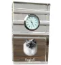 Ragdoll - glass clock with a photo, photo of a cat in crystal, personalized standing office clock by Art-Dog brand