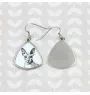Peterbald - cat earrings, hanging earrings with a picture, personalized jewelry with Art-Dog brand print.