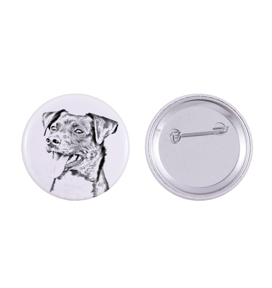 Chien de ferme dano-suédois, Dansk-svensk gårdshund - badge avec votre chien, ajoutez votre propre photo, marque Art-Dog