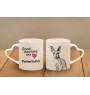 Peterbald - cat mug, adorable heart-shaped handle mug, universal gift from Art-Dog brand
