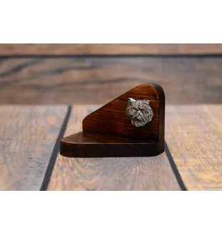 Perserkatze - hölzerner Kerzenhalter mit Katze, Teelichthalter, Gedenkstätte für Hund der Marke Art-Dog