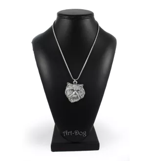 Persian Cat necklace with a cat, cat pendant on a silver chain, unique jewelry by Art-Dog