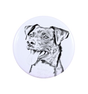 Chien de ferme dano-suédois, Dansk-svensk gårdshund - badge avec votre chien, ajoutez votre propre photo, marque Art-Dog
