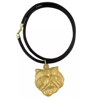 Persian Cat - keychain and necklace with a cat in a box, high-quality gold-plated product, Art-Dog brand