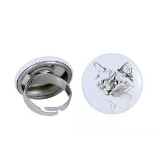 Ragdoll - ein einzigartiger Ring, handgefertigt, Damenschmuck der Marke Art-Dog