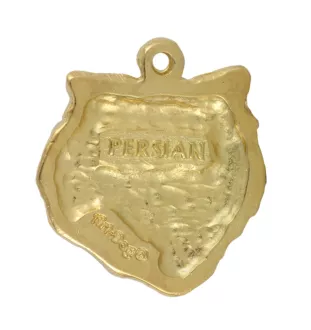 Persian Cat - keychain and necklace with a cat in a box, high-quality gold-plated product, Art-Dog brand