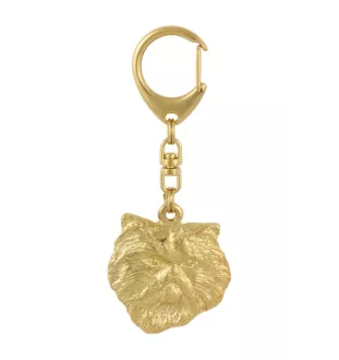 Persian Cat - keychain and necklace with a cat in a box, high-quality gold-plated product, Art-Dog brand