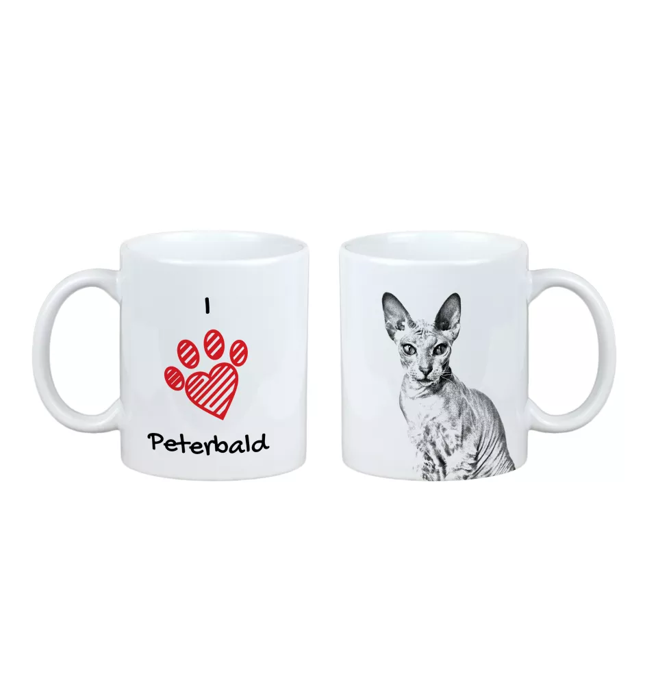 Peterbald - Tasse mit Katze, entzückende Tasse mit Grafik, Geschenk mit Ihrem Foto von der Marke Art-Dog