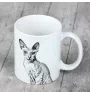 Peterbald - cup with a cat, cute cup with graphics, a gift with your photo from the Art-Dog brand