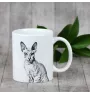 Peterbald - cat mug, cheerful mug for a dog lover, personalized gift from the Art-Dog brand