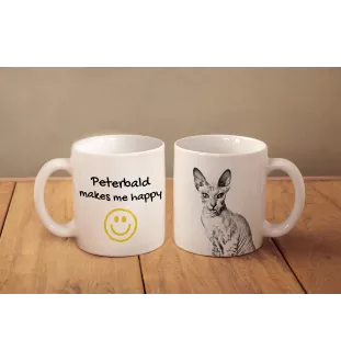 Peterbald - tasse avec un chat, une tasse joyeuse pour les amoureux des chiens, un cadeau personnalisé de la marque Art-Dog