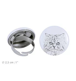 Perserkatze - ein einzigartiger Ring, handgefertigt, Damenschmuck der Marke Art-Dog