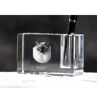 Ragdoll penholder kryształowy z kotem Art-Dog