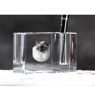 Ragdoll penholder kryształowy z kotem Art-Dog