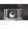Ragdoll - Pen stand, crystal organiser with cat photo, unique desk decoration by Art-Dog brand