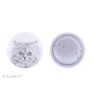 Chat persan - un accessoire de sac à dos, un badge personnalisé, l'accessoire parfait pour les amoureux des animaux de la marque Art-Dog