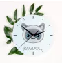Ragdoll - horloge MDF avec graphisme et logo de la marque Art-Dog