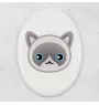 Ragdoll - une plaque funéraire en céramique avec une illustration et un texte de la marque Art-Dog