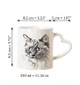 Ragdoll Tasse mit Katze, entzückende Tasse mit herzförmigem Henkel, universelles Geschenk der Marke Art-Dog