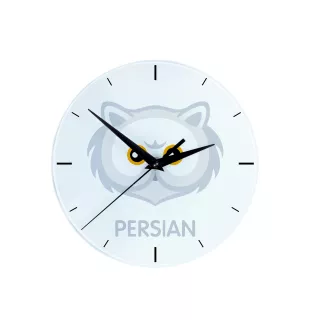 Persian - MDF clock with graphics and the Art-Dog brand name