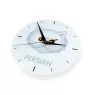 Persan - horloge MDF avec graphisme et logo de la marque Art-Dog