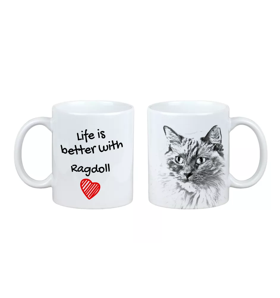 Ragdoll - tasse avec un chat, tasse avec une photo, cadeau personnalisé de la marque Art-Dog