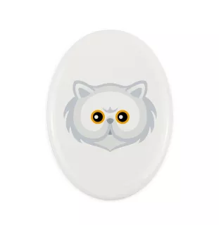 Perser - Grabplatte aus Keramik mit Grafik und Schriftzug der Marke Art-Dog