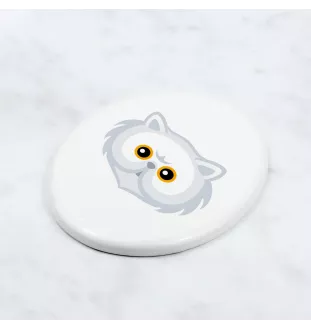 Persan - une plaque funéraire en céramique avec une illustration et un texte de la marque Art-Dog