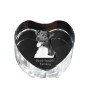 Danish-Swedish Farmdog - a photo of a dog in crystal, crystal heart, unique photo frame from the Art-Dog brand
