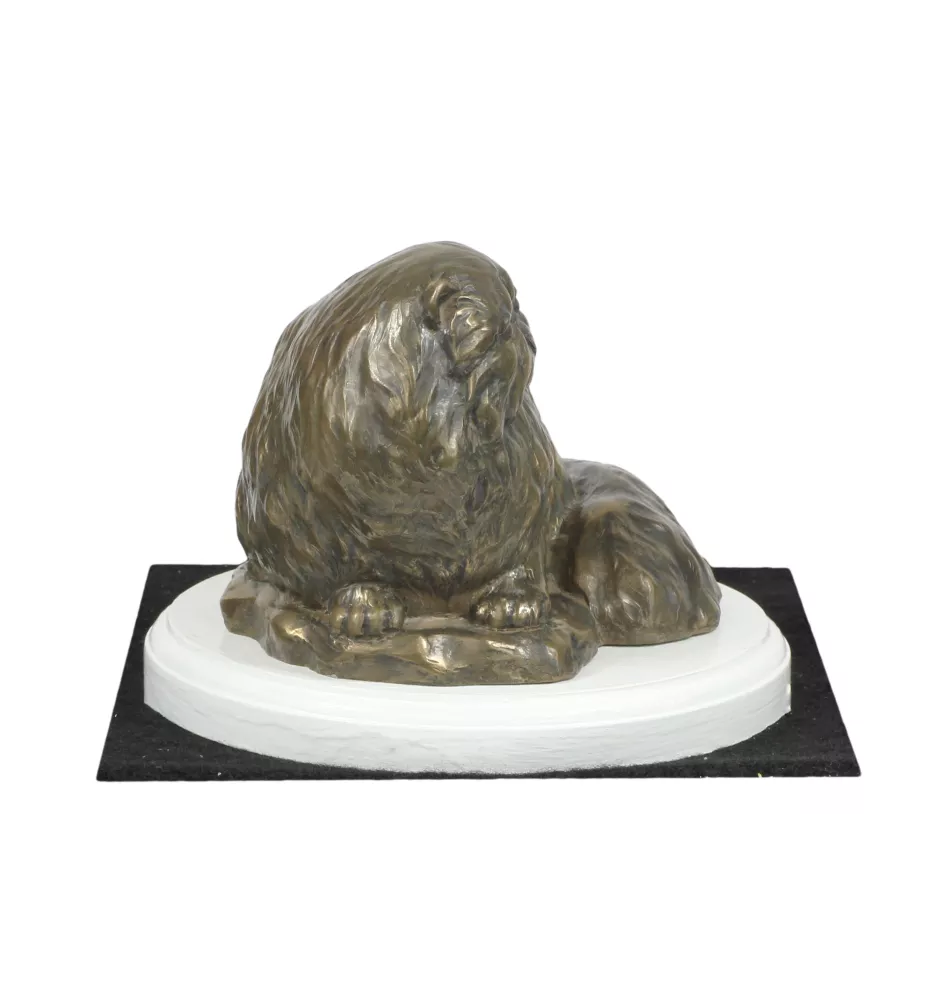 Perserkatze - Katzenstatue, Figur auf weißem Sockel, Trophäe für die Hundeausstellung der Marke Art-Dog
