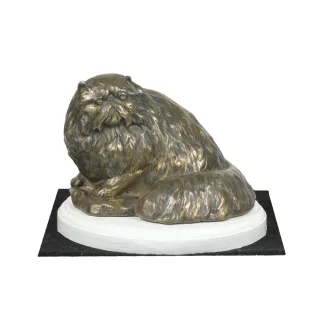 Persian Cat cat statuette, figurine on a white base, trophy for a dog show by Art-Dog