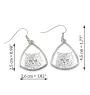 Chat persan - boucles d'oreilles avec un chat, boucles d'oreilles pendantes avec une image, bijoux personnalisés avec l'impression de la marque Art-Dog